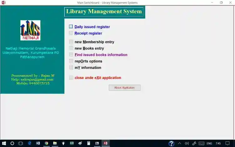 Musics, Books,CDs, Library Management
