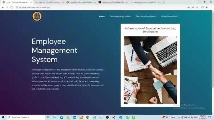 Employee Management System using PHP and MySQL