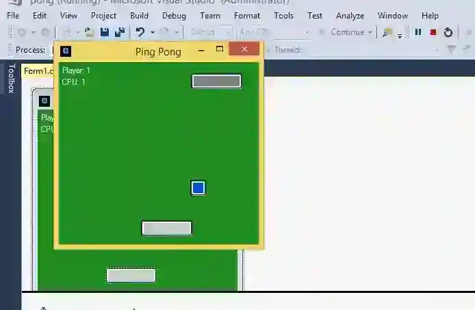 Ping Pong The Game in C# with Source Code