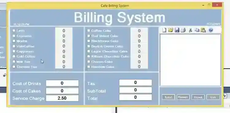 Simple Billing System in C# Free Source Code