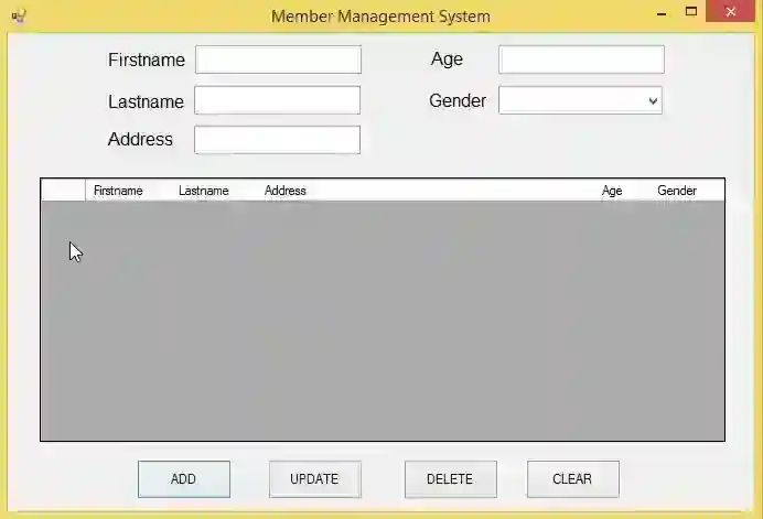 Simple Member Management System in C# Free Source Code