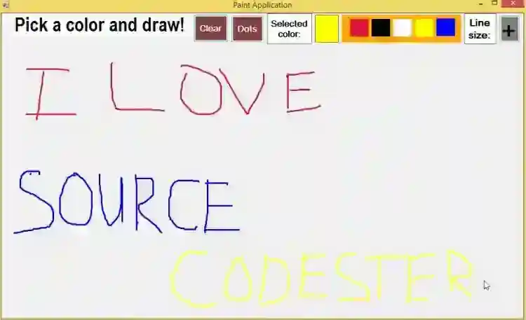 Simple Paint App in C# Free Source Code