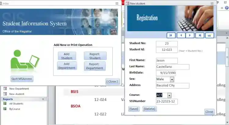 Basic: Student Registration System