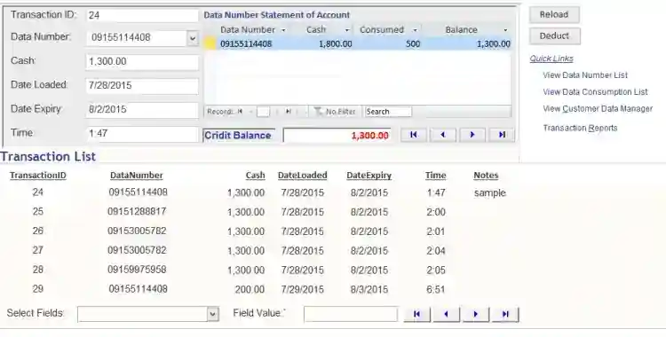 Load Record Database System