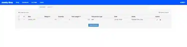 Jewelry Shop Management System in PHP using CodeIgniter Free Source Code
