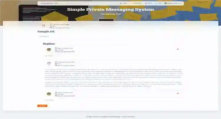 Message System in PHP/OOP Free Source Code