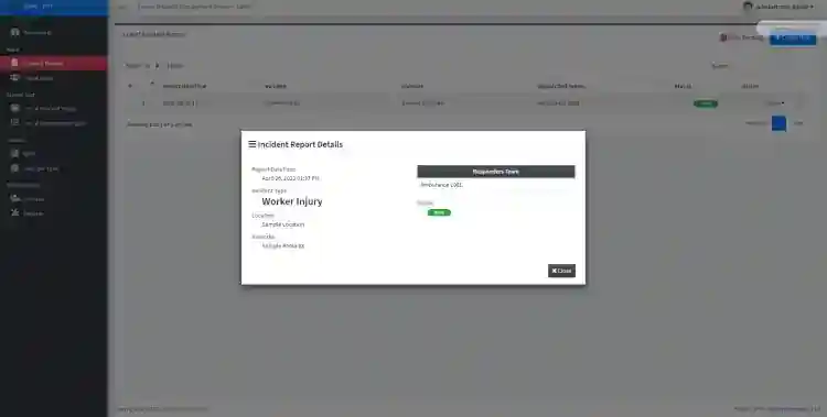 Rescue Dispatch Management System in PHP/OOP Free Source Code