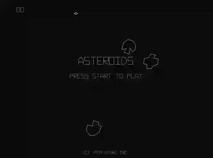 Atari Asteroid Clone Game Using Pygame in Python with Source Code