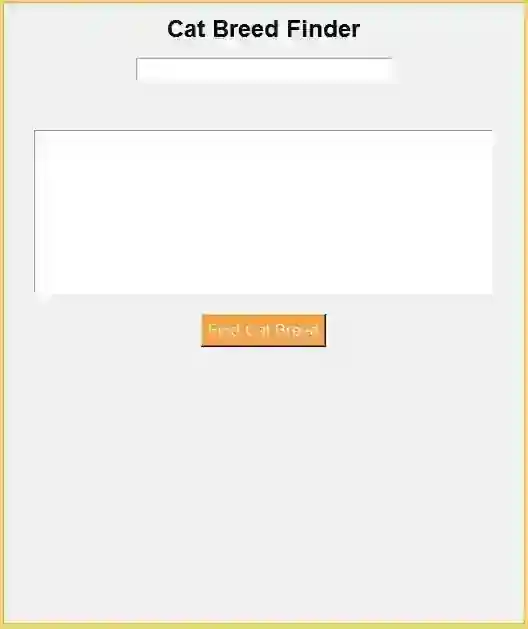 Cat Breed Finder App Using Tkinter in Python