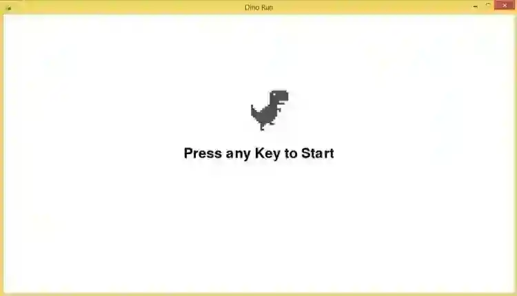 Dino Run Game Using Pygame in Python with Source Code