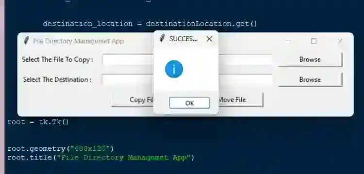 File Directory Management App in Python with Source Code