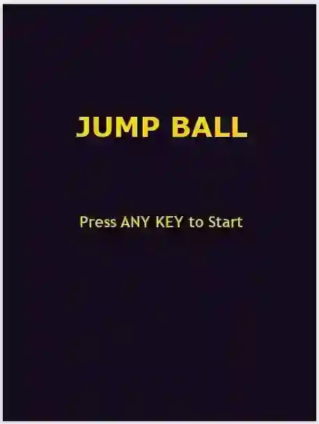 Jump Ball Game Using Pygame in Python with Source Code
