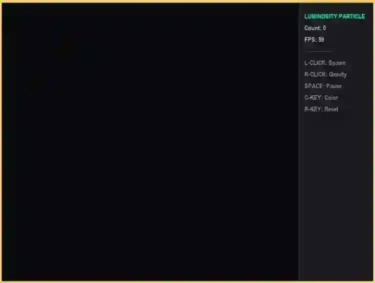 Luminosity Particle Generator App Using Tkinter in Python