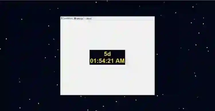 New Year Countdown App Using Tkinter in Python with Source Code