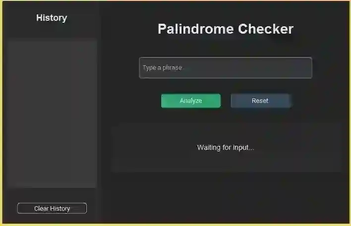 Palindrome Checker App Using Tkinter in Python