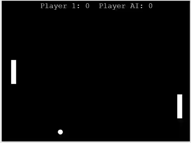 Pong Game with AI Opponent Using Python Turtle with Source Code