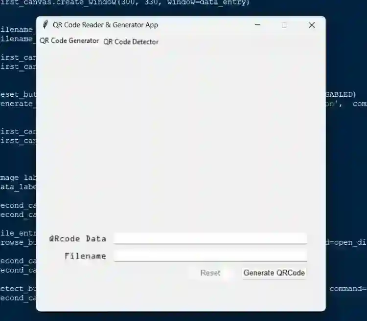 QR Code Reader & Generator App in Python with Source Code