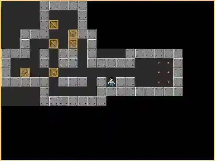 Sokoban Game Using Pygame in Python with Source Code