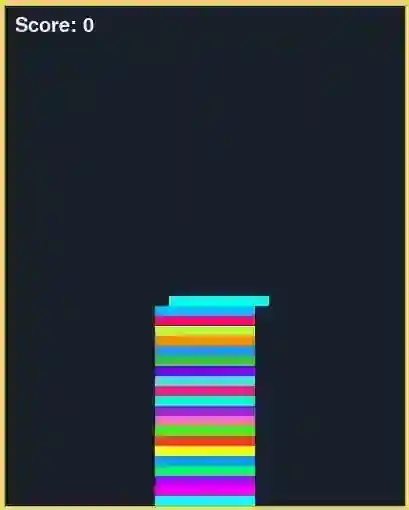 Stack 2D Using Pygame in Python with Source Code