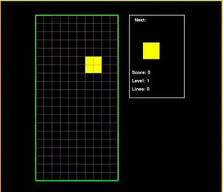 Tetris Clone Game Using Pygame in Python with Source Code