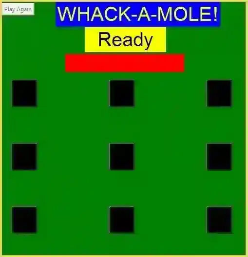 Whack a Mole Game Using Tkinter in Python with Source Code
