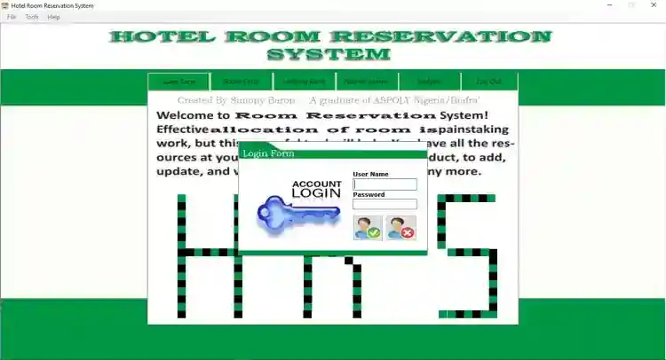 Hotel Room Reservation System using VB.NET with Source Code