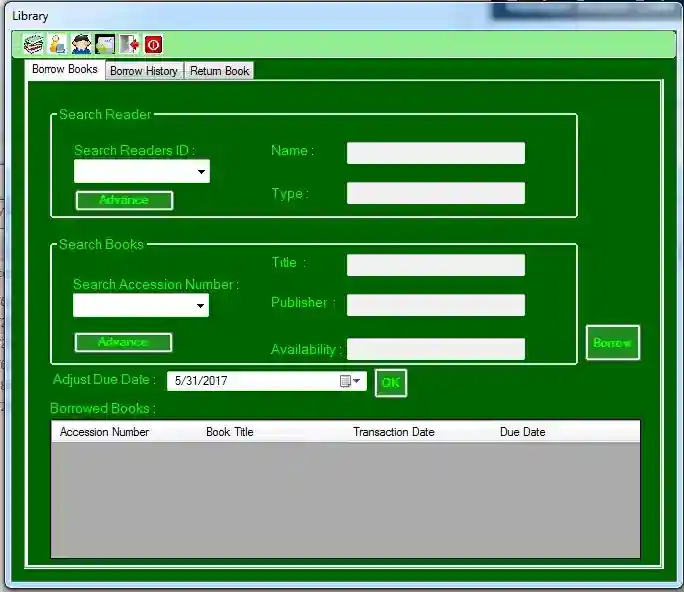Library Management System using VB.NET and MS Access Database with Source Code