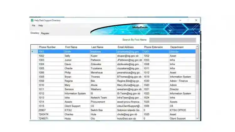 Office Phone Directory