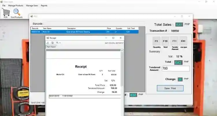 Point of Sales with Inventory System in VB.Net with Source Code