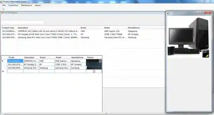 Product Information System using VB.NET/MS Access