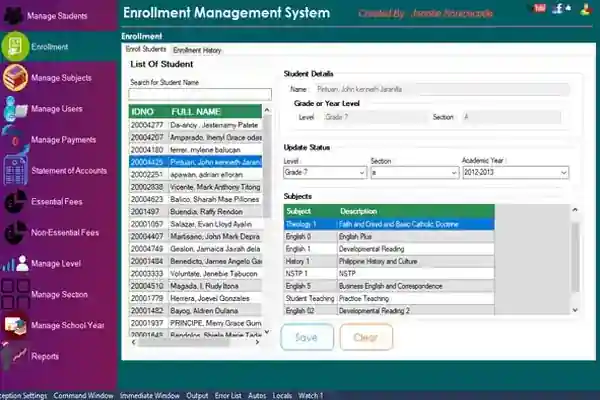 Senior High Enrollment Management System Using Bunifu Frameworks with Full Source Code
