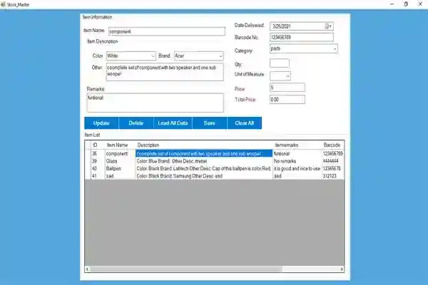 Stock Management System in VB.Net and MS Access Database with Full Source Code