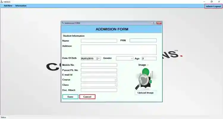 Student Information Management System using VB.NET using Source Code