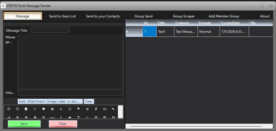 XREFS0 Bulk Message Sender — أداة مجانية لإرسال رسائل تليجرام جماعية